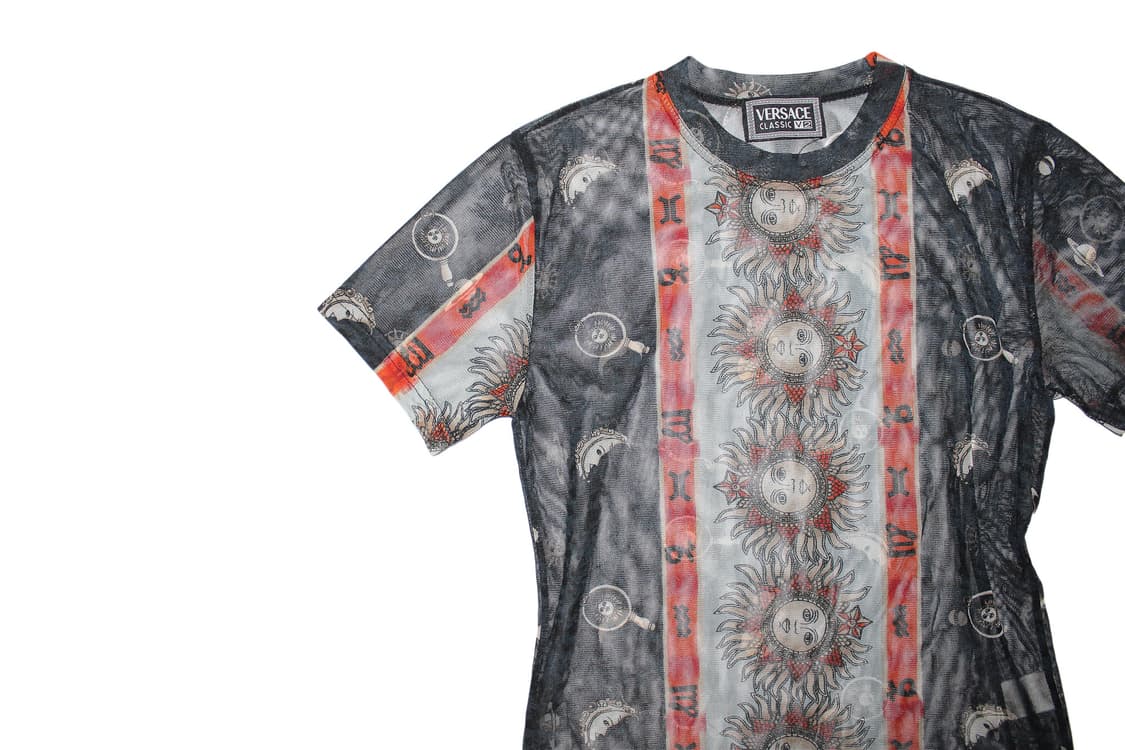 1990s 베르사체 메쉬 시스루 슬리브 상품이미지3