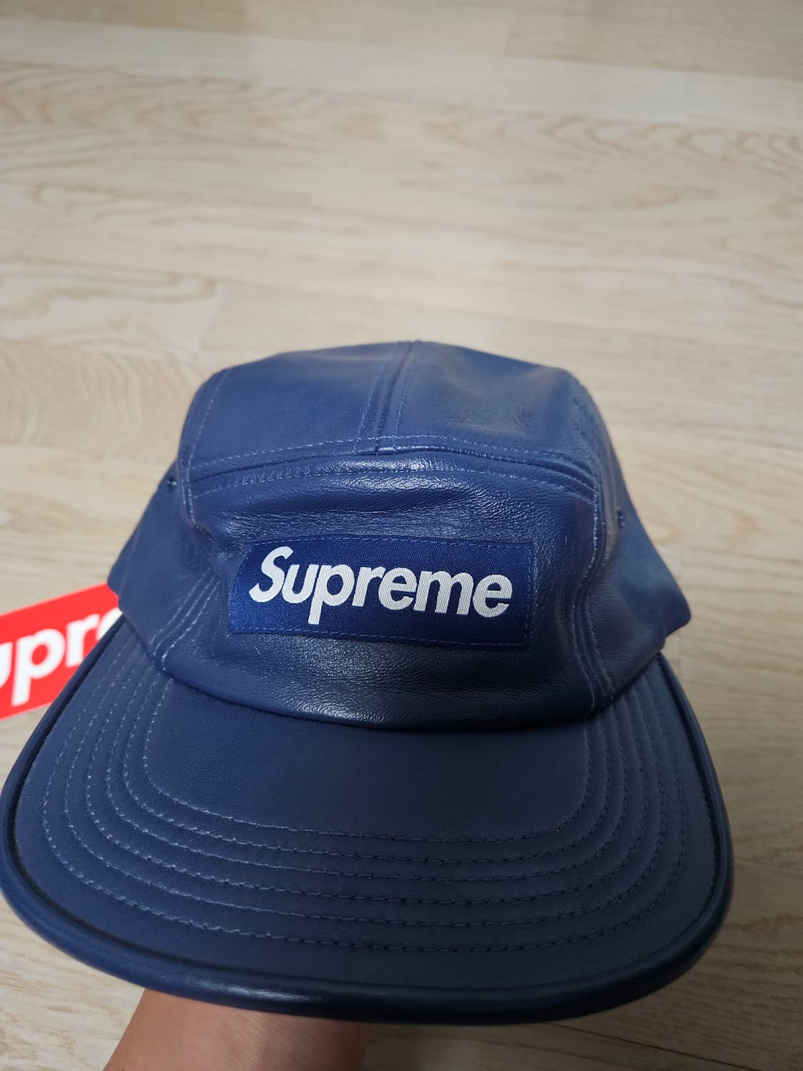 슈프림 레더 캠프캡 상품이미지1