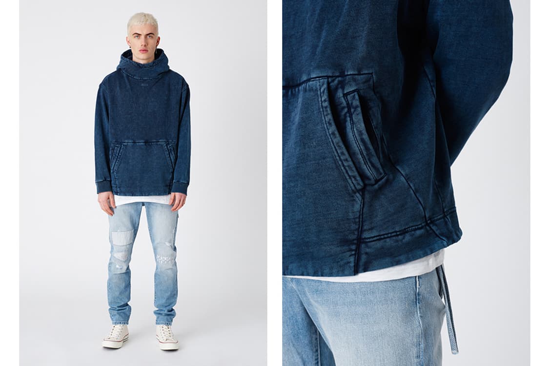 KITH 키스 더블 포켓 후디 다크 인디고 상품이미지1