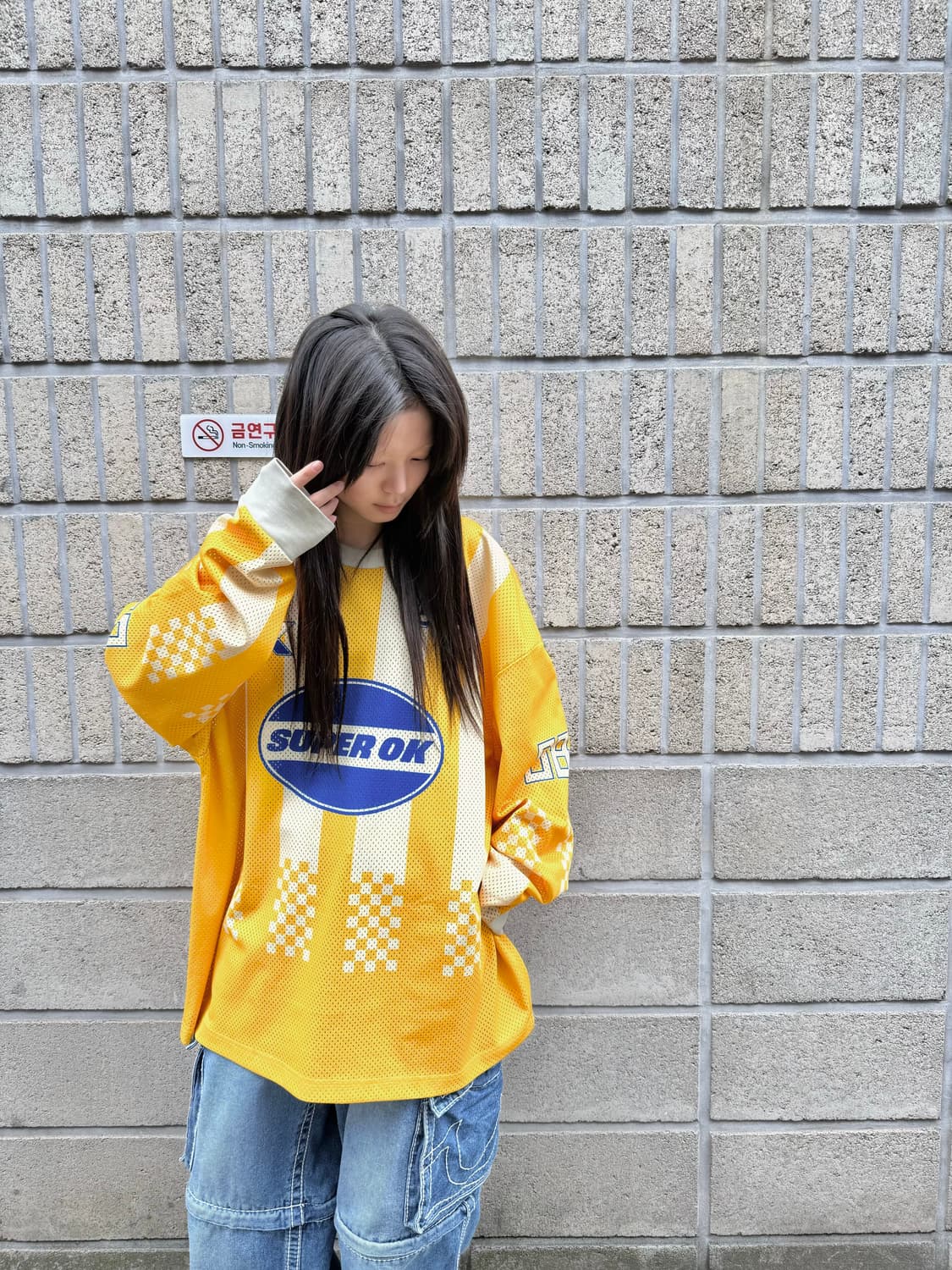 데우스 오버핏 매쉬 롱 슬리브 상품이미지6