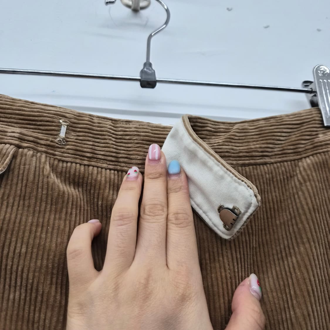 폴로 랄프로렌 코듀로이 브라운 H라인 스커트 상품이미지4