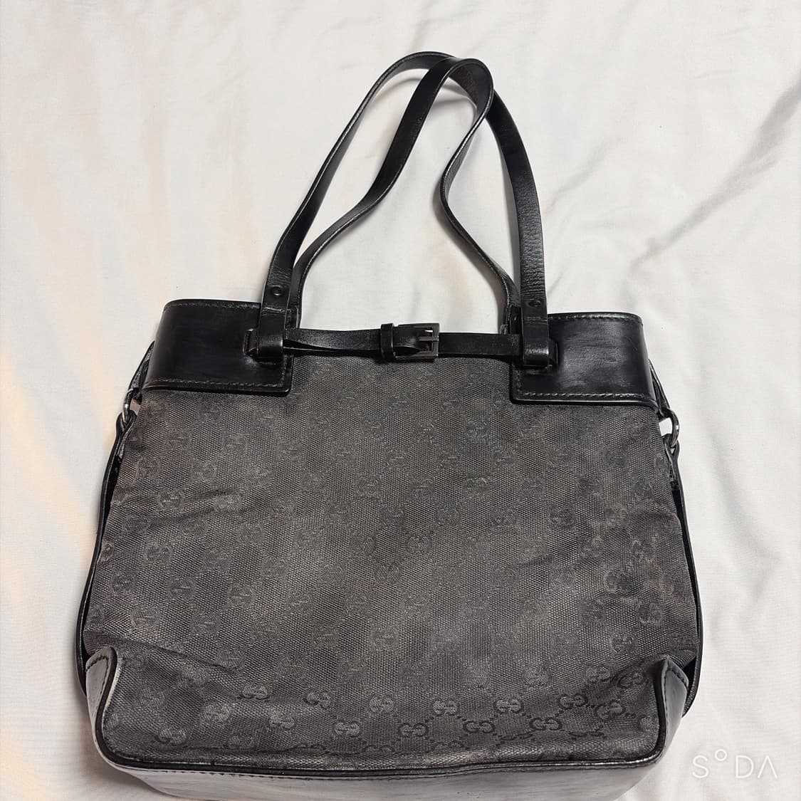 구찌 GG로고 시마 캔버스 스퀘어 토트백 상품이미지2