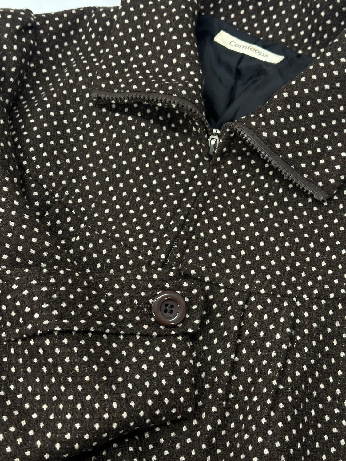 🤎라떼갸루 도트 카라 자켓 코트🤎 브라운 아우터 러블리 히메갸루 상품이미지7