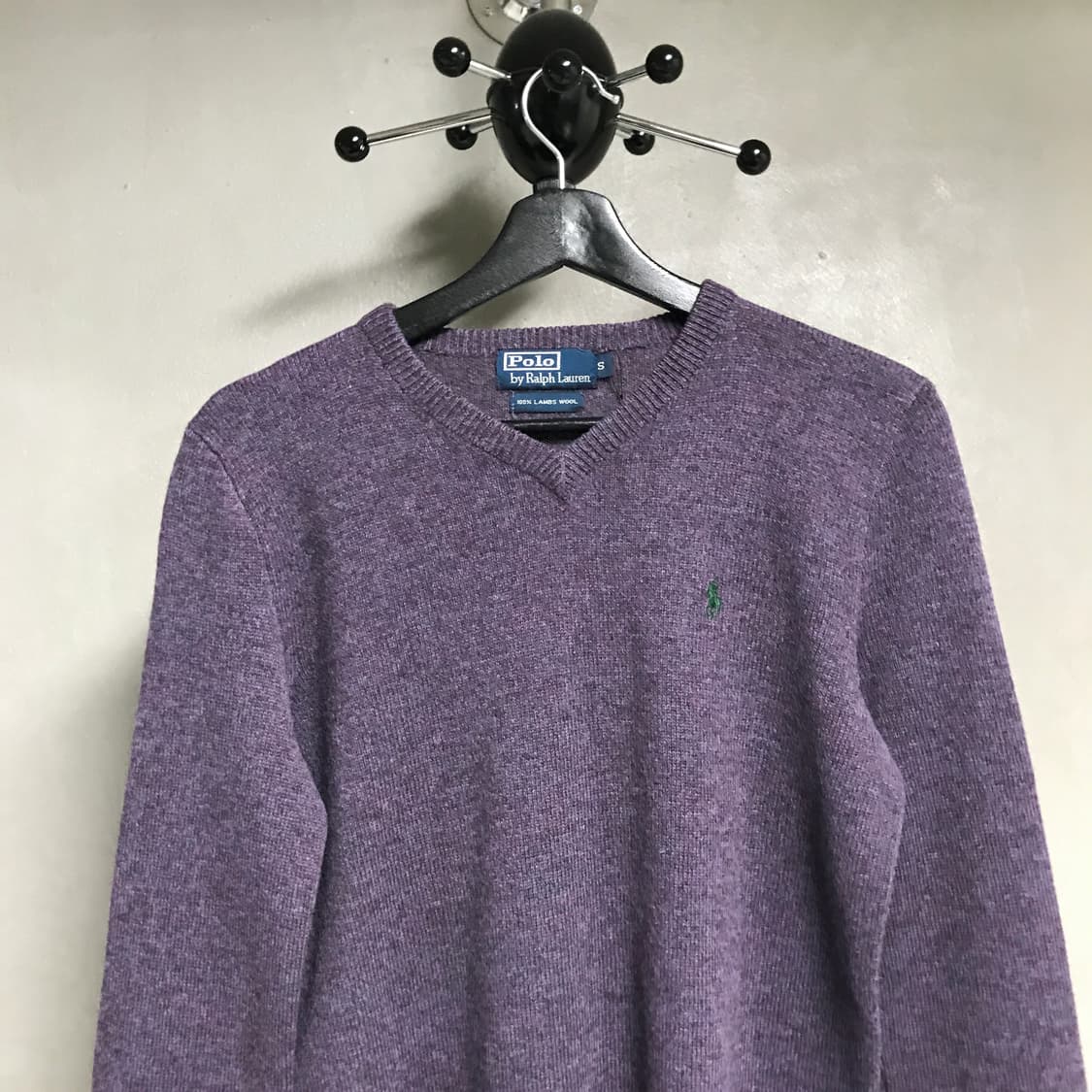 폴로 랄프로렌 브이넥 니트 퍼플 S 상품이미지2