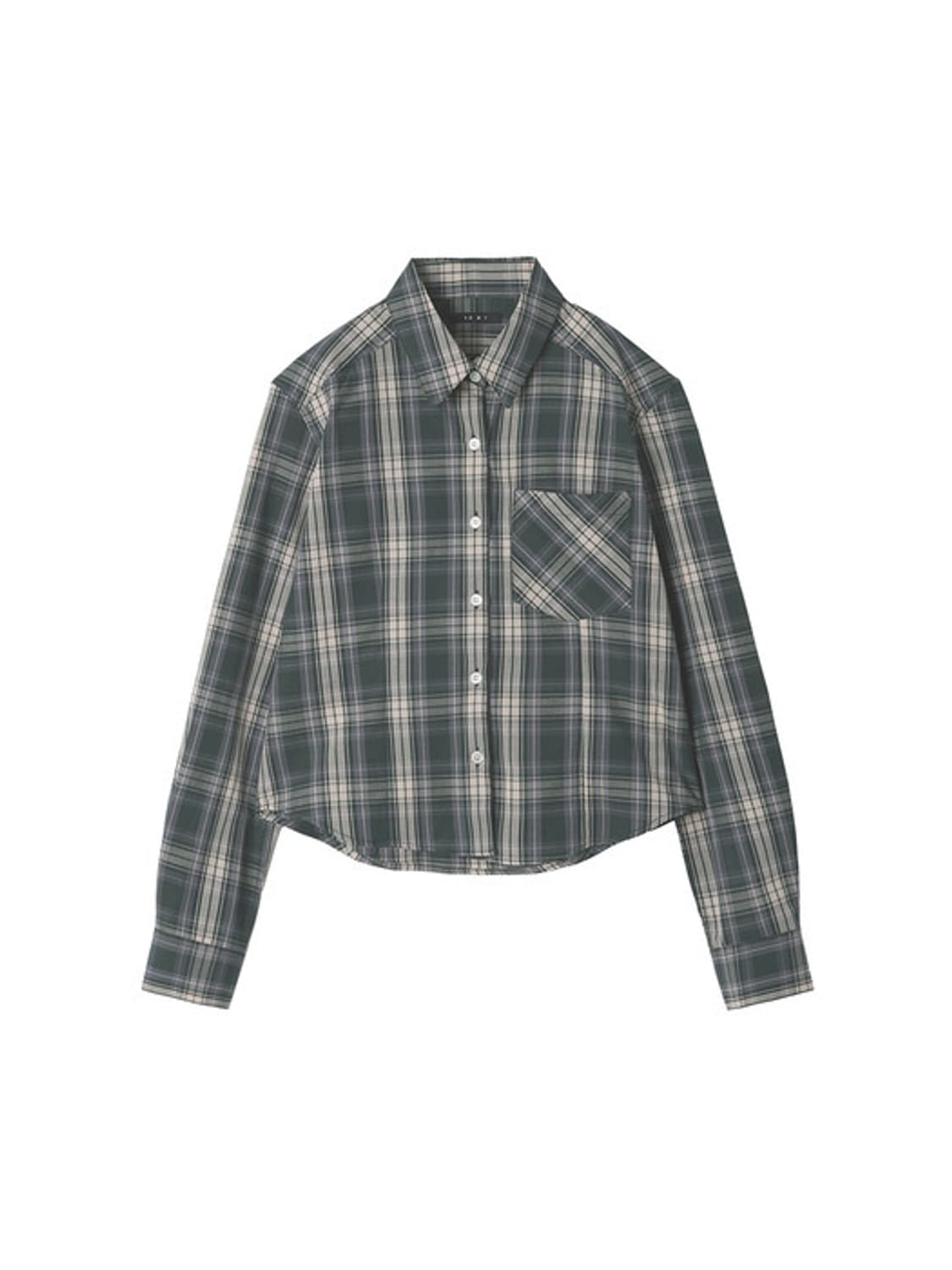 [vnmt] 바니쉬먼트 체크셔츠 그린 / 크롭셔츠 상품이미지2