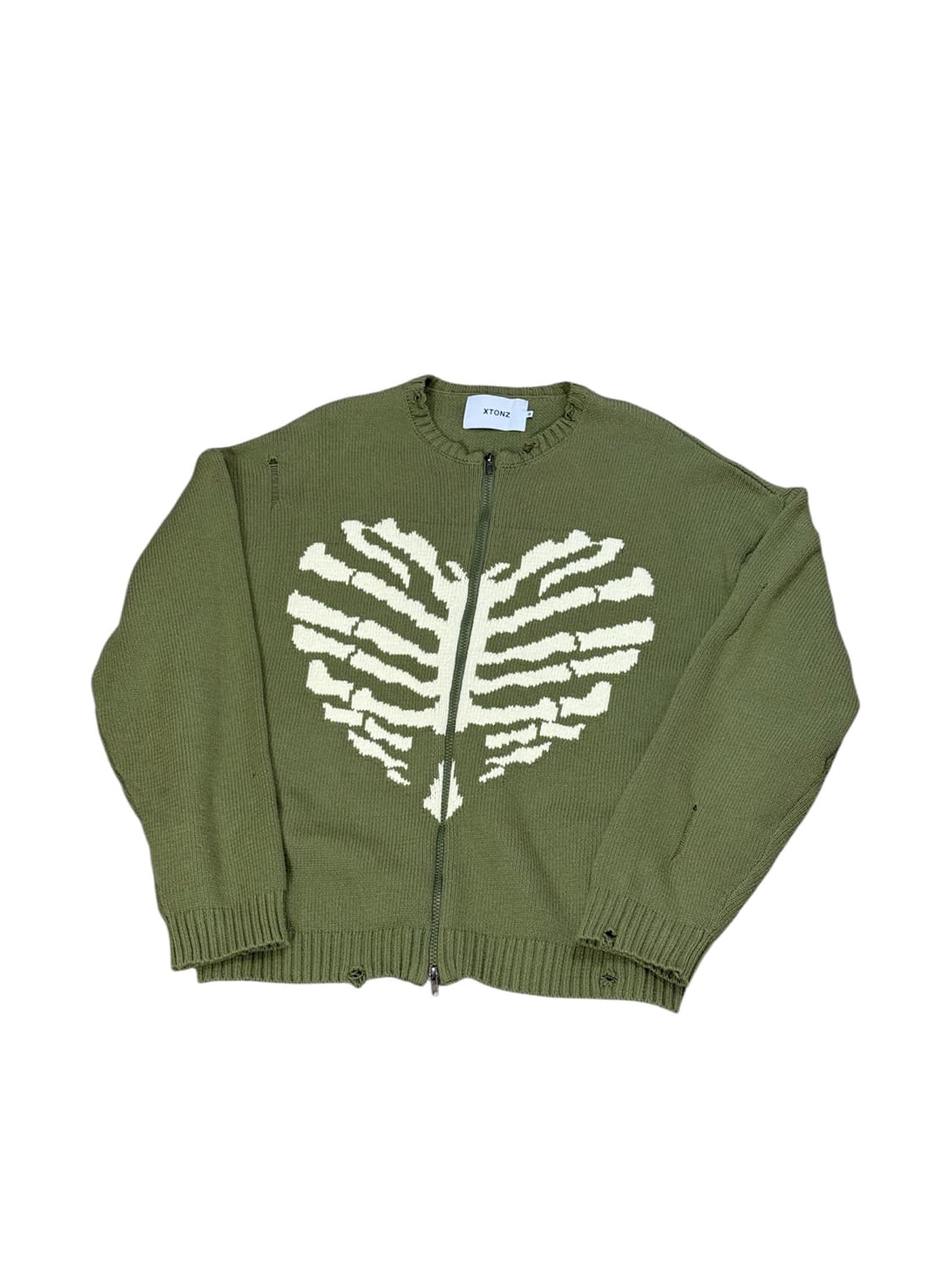 엑스톤즈 보운 니트 집업 상품이미지2