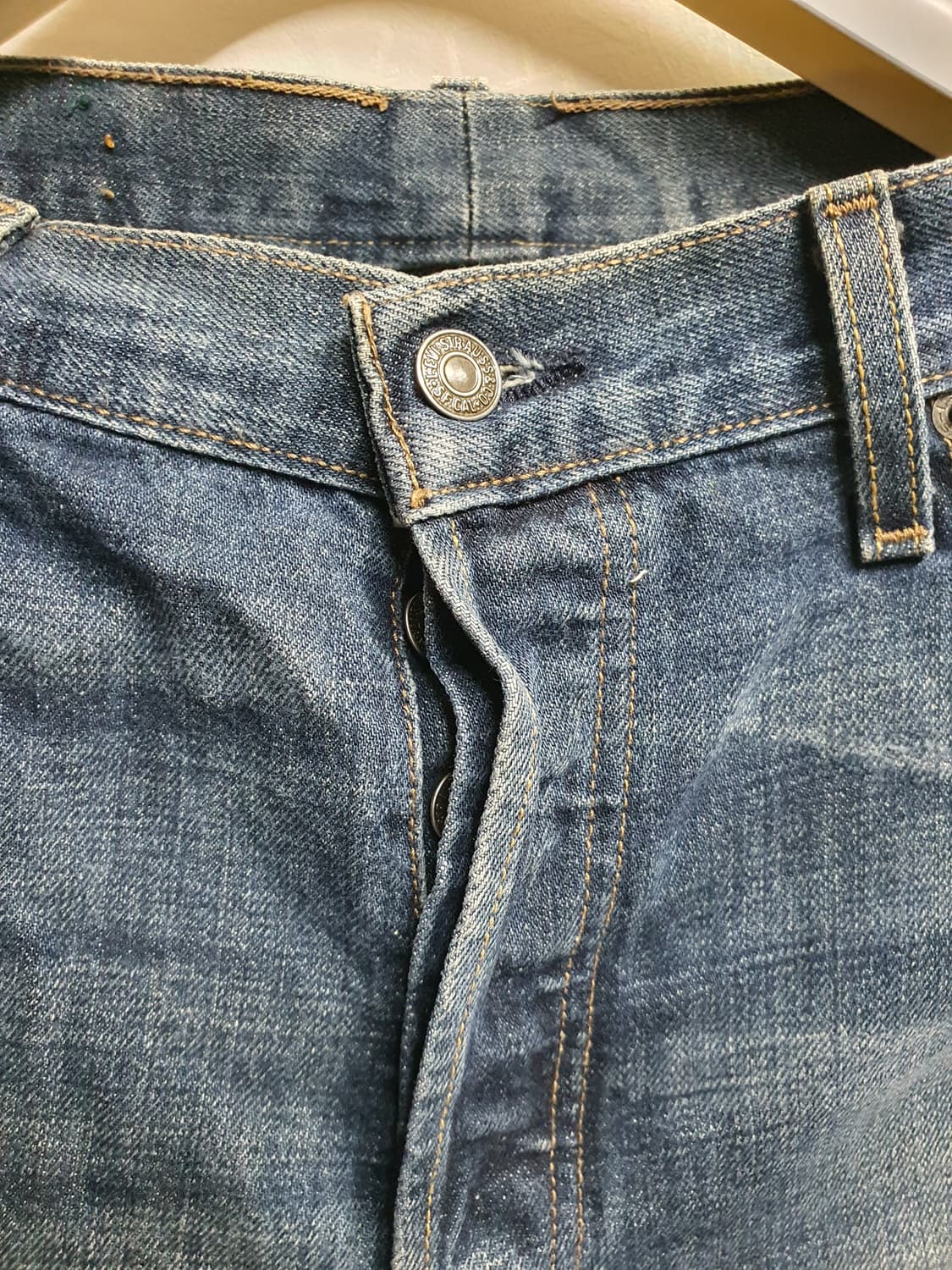 리바이스 501 빈티지 워싱 데님진 33 상품이미지2