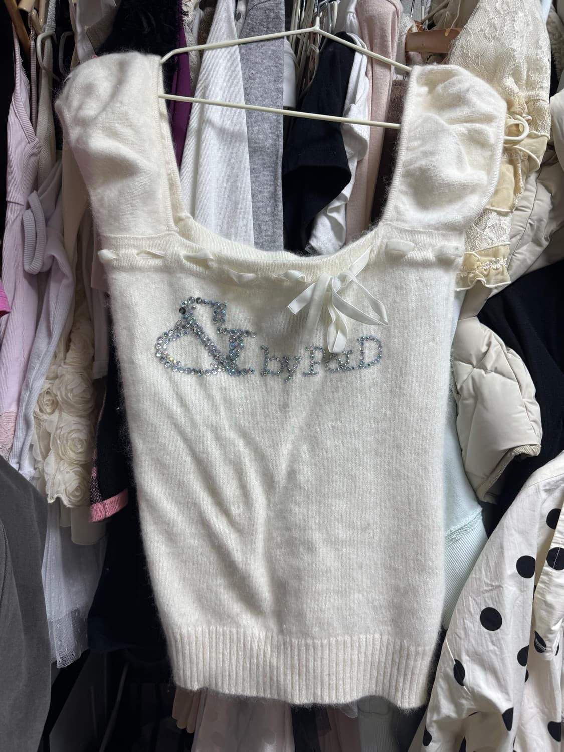 핑키앤다이안 큐빅 니트탑 히메갸루 오네갸루 히메카지 라떼갸루 상품이미지1