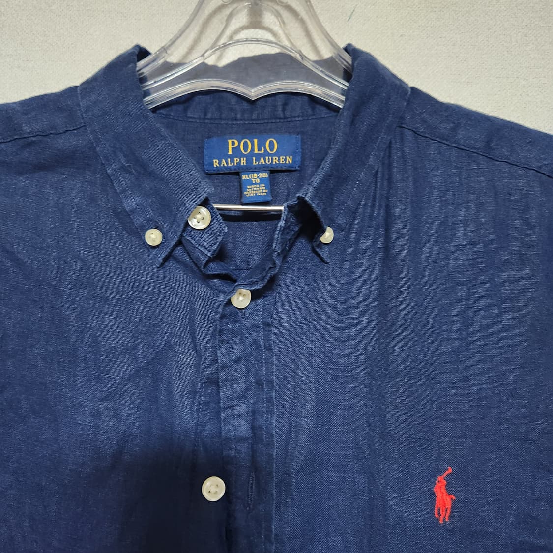 폴로랄프로렌 린넨 셔츠 남L 상품이미지3