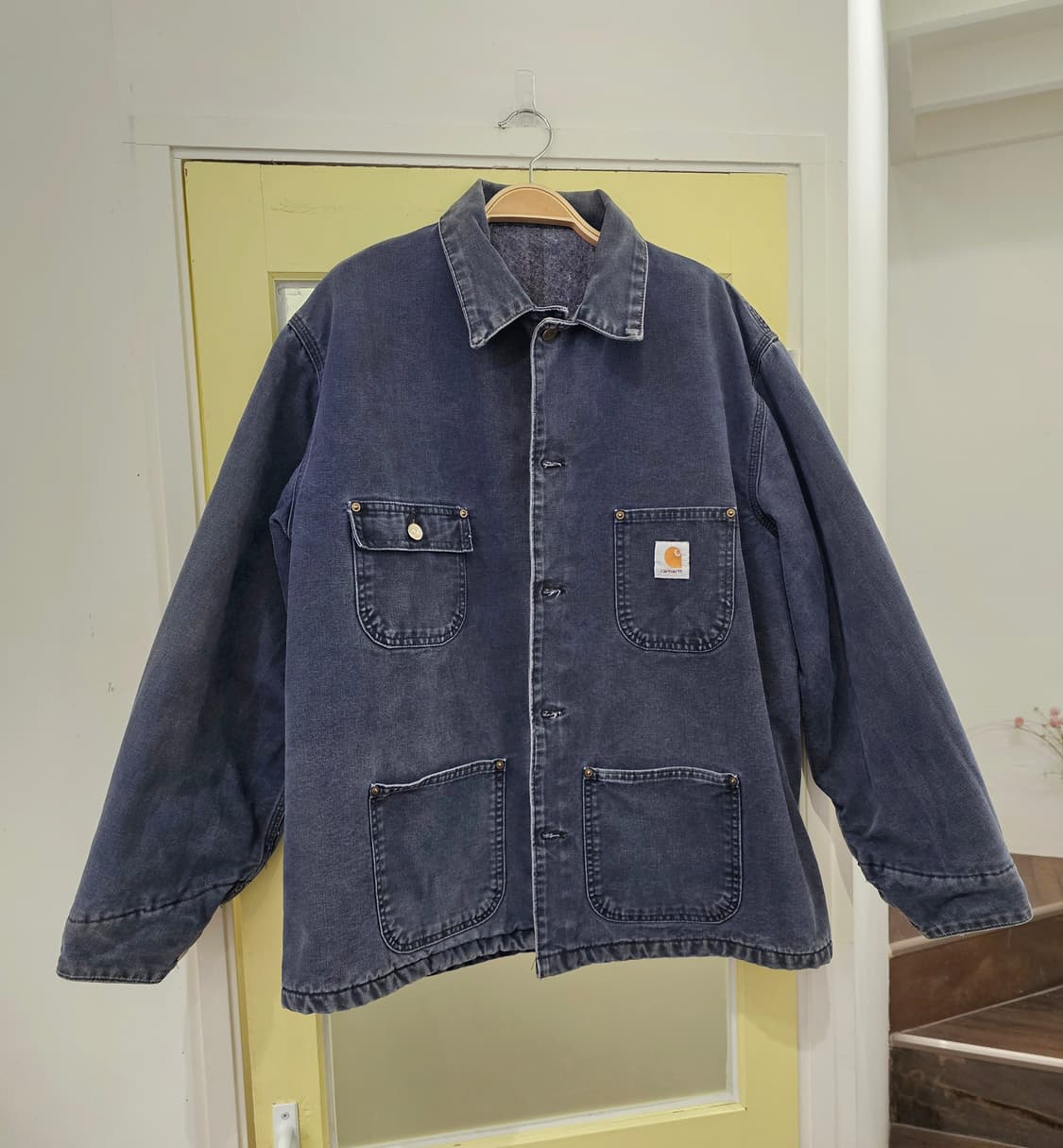 Carhartt 워싱네이비 워크자켓(겨울라이닝) 상품이미지2