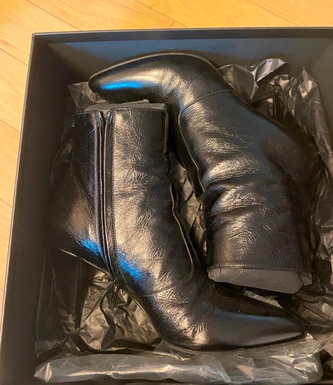 생로랑 블랙 앵클 부츠 38 상품이미지1