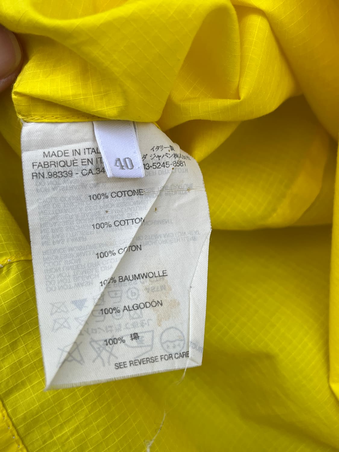 90s~00s 프라다 스포츠 립스탑 하프 셔츠 상품이미지7