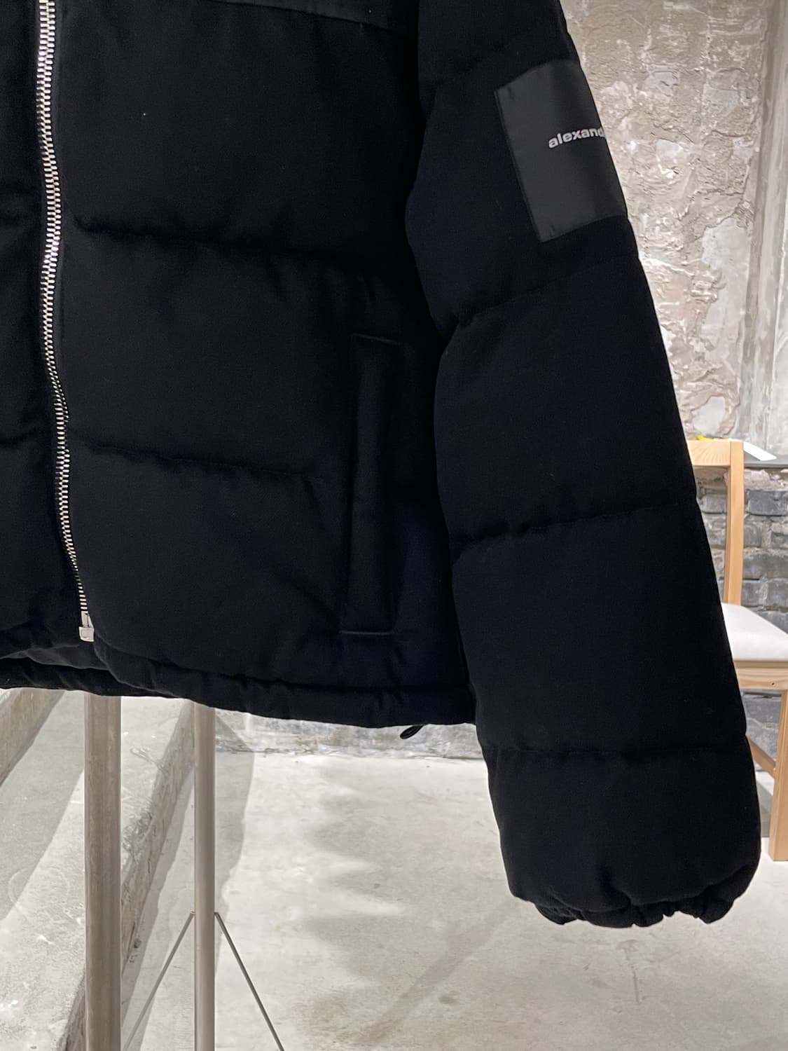 알렉산더 왕 블랙 클래식 크롭 패디드 후디 자켓 상품이미지5