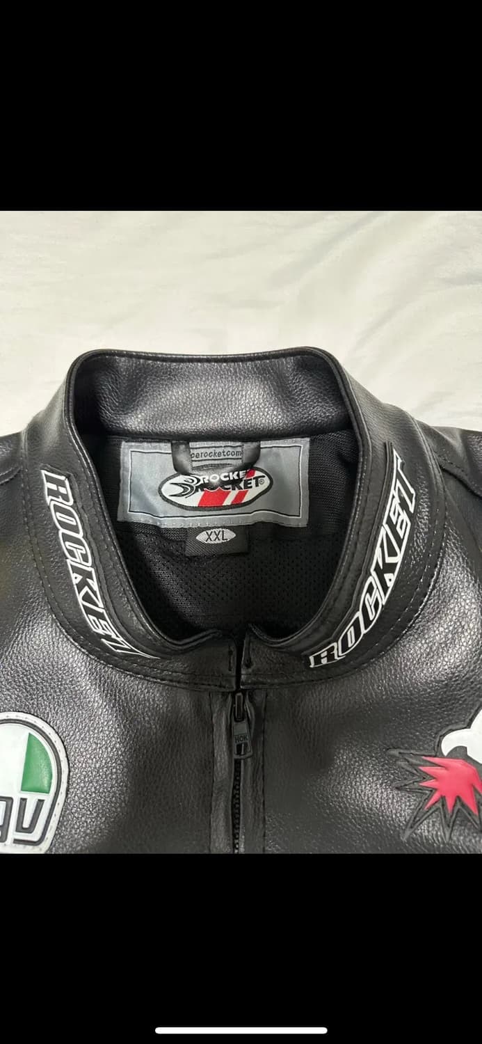 스즈키 레이싱 바이커 레더자켓 xxl 상품이미지4