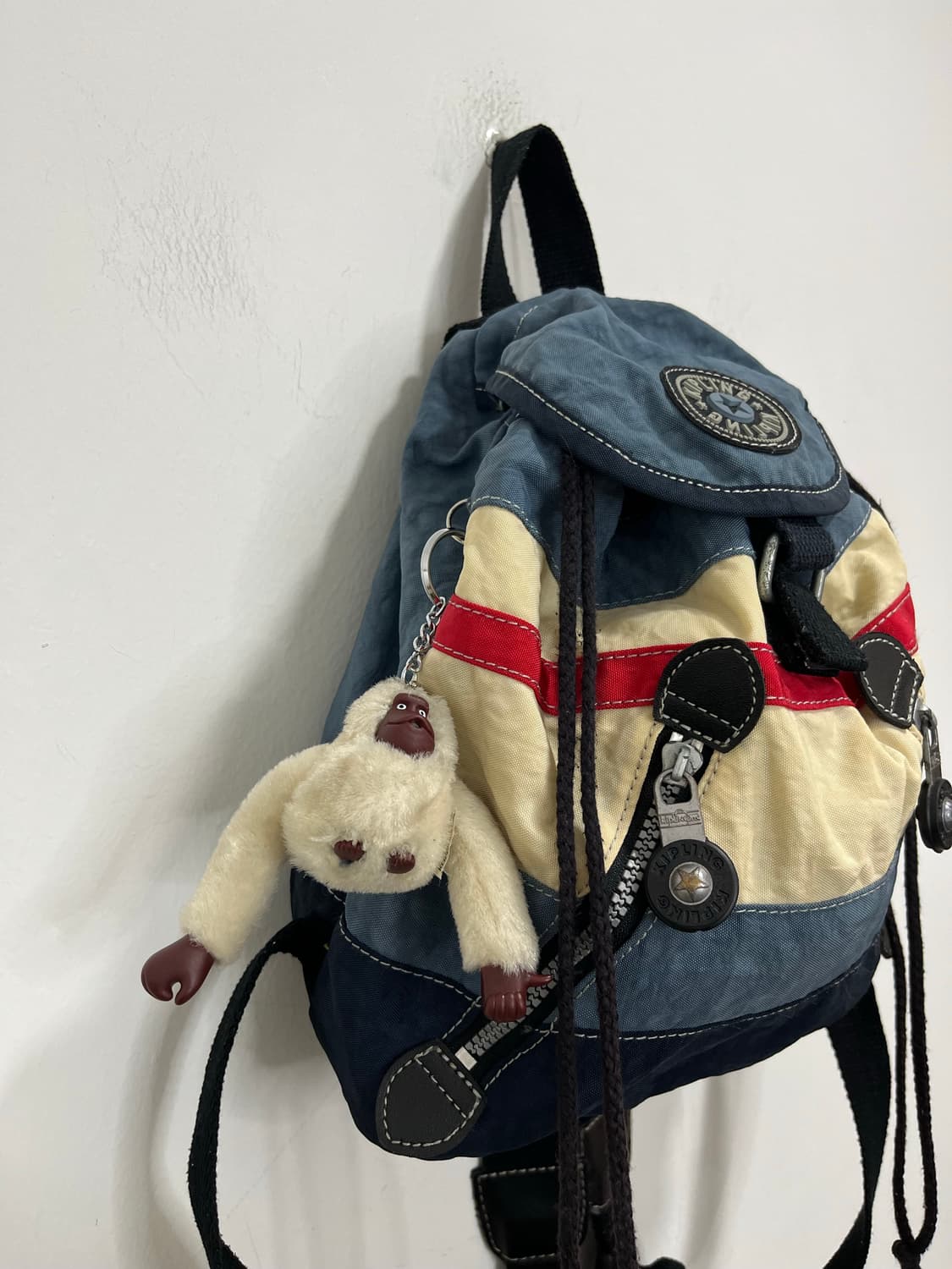 키플링 키링 배색 복조리 미니 백팩 상품이미지3