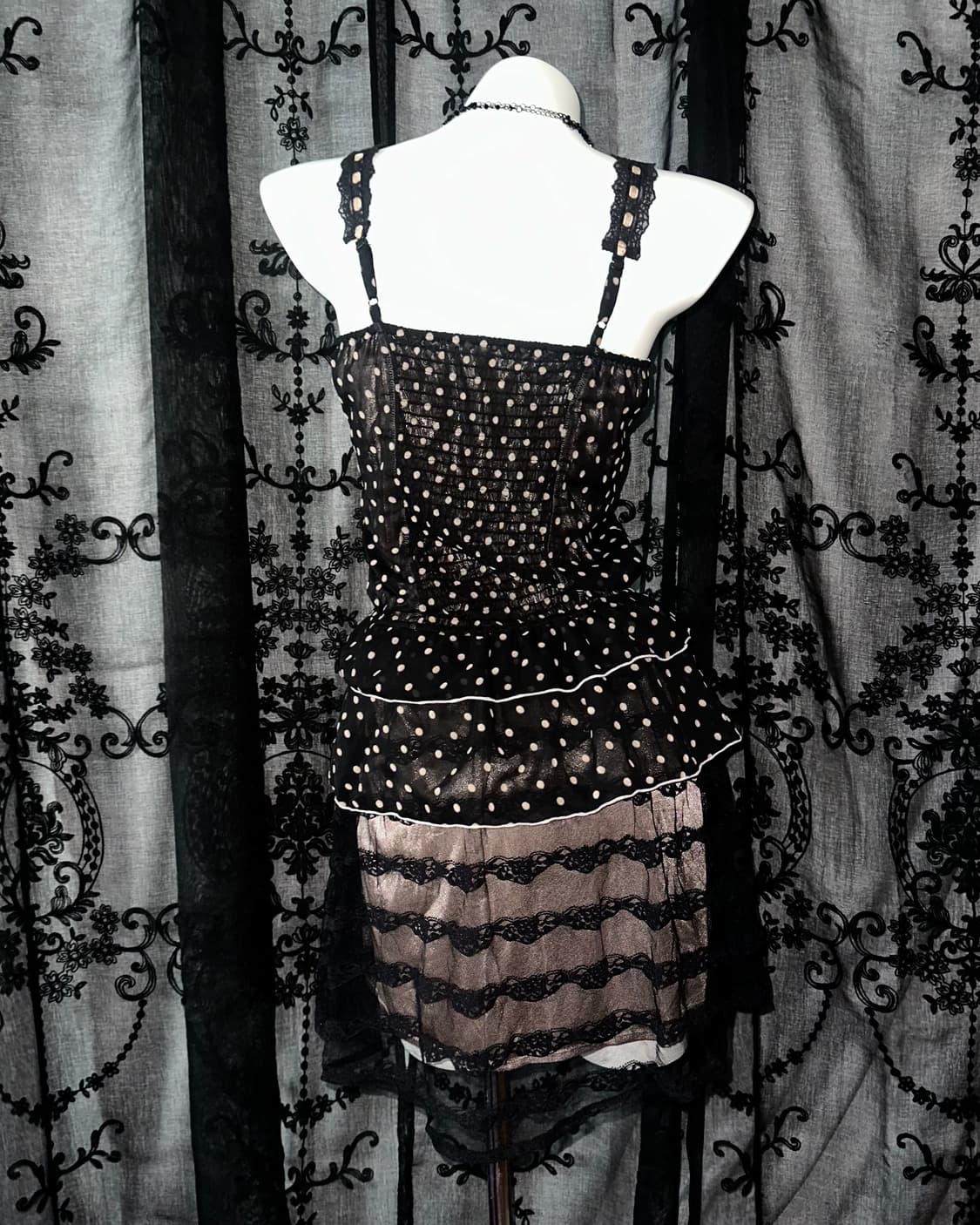 dot-laced dress 상품이미지4