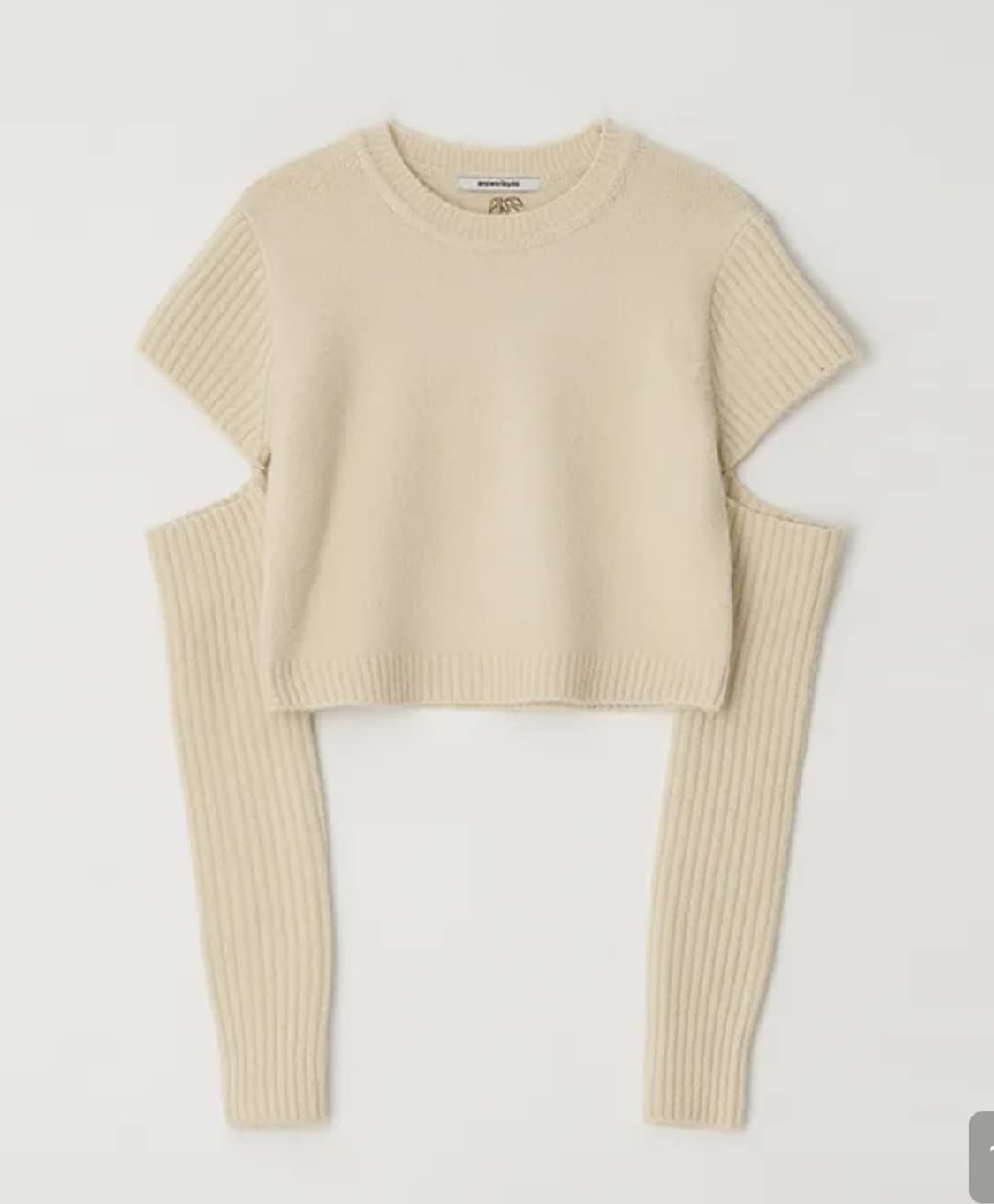 엔써이즈예스 bitter 커팅니트 스테이씨 재이 착용 상품이미지1