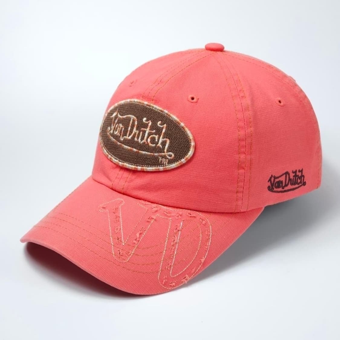 본더치 핑크 Y2K 빈티지 볼캡 모자 상품이미지3