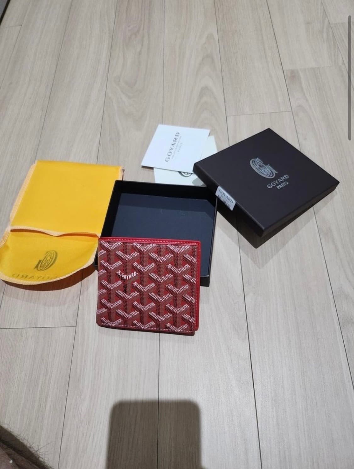 고야드 반지갑 레드(새상품) 상품이미지1
