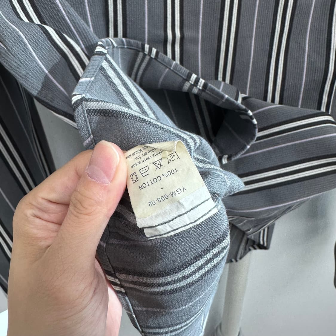 버버리 스냅버튼 스트라이프 셔츠 상품이미지8