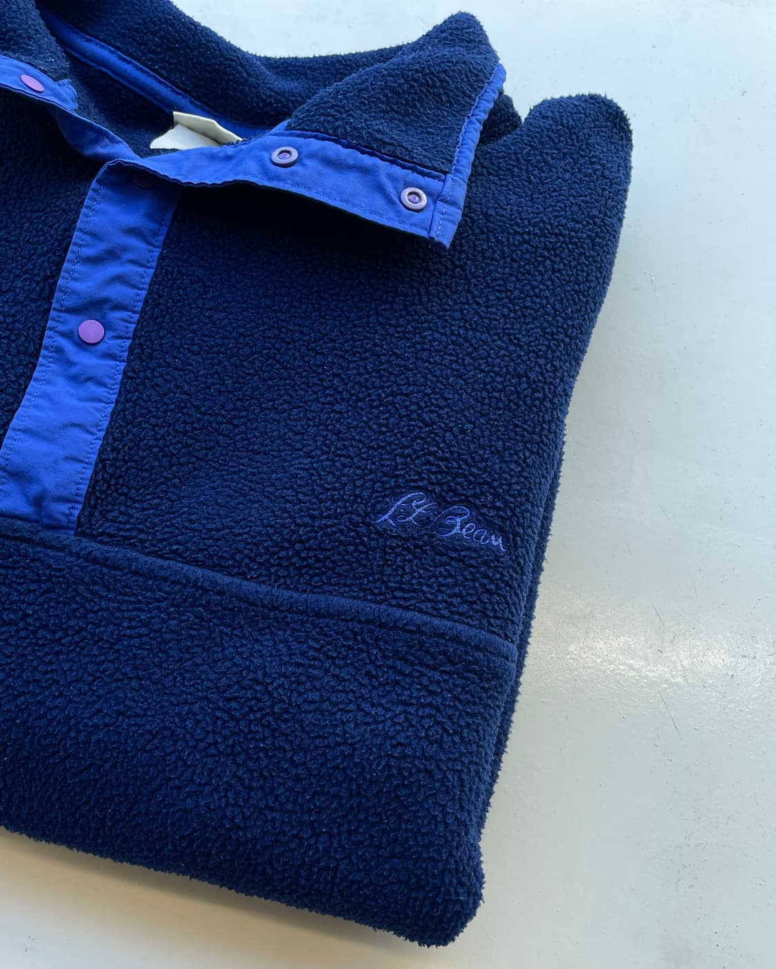 90s L.L. Bean fleece snap-T 엘엘빈 플리스 스냅티 상품이미지8