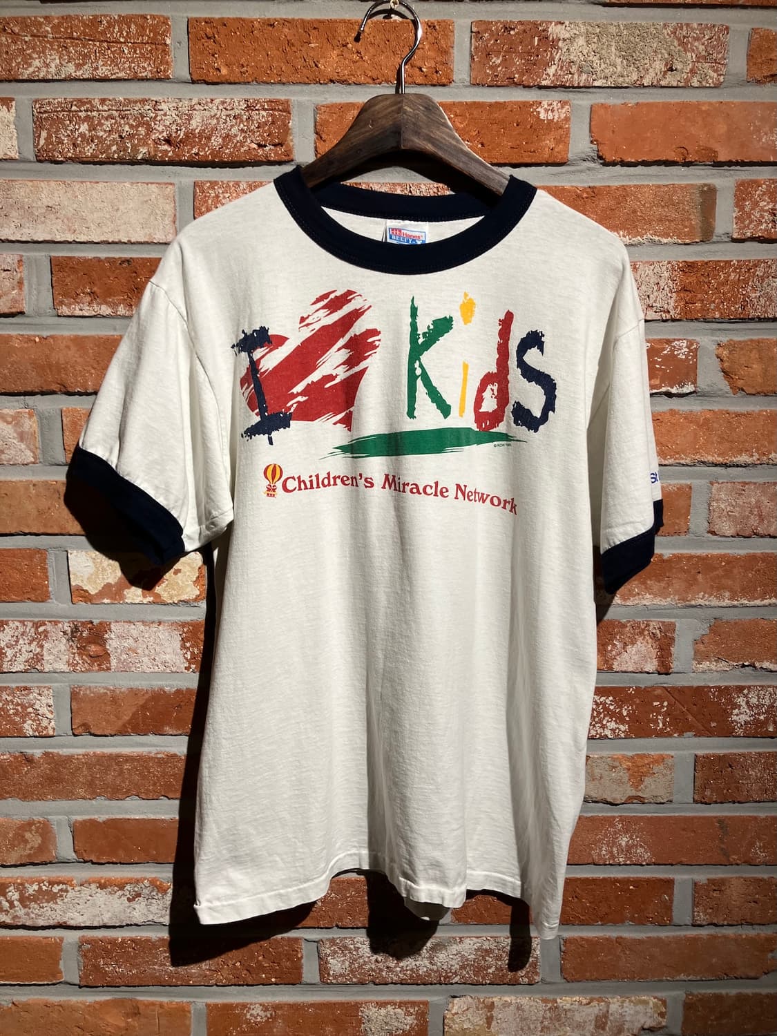 90s USA 빈티지 헤인즈 링거 티셔츠 상품이미지2