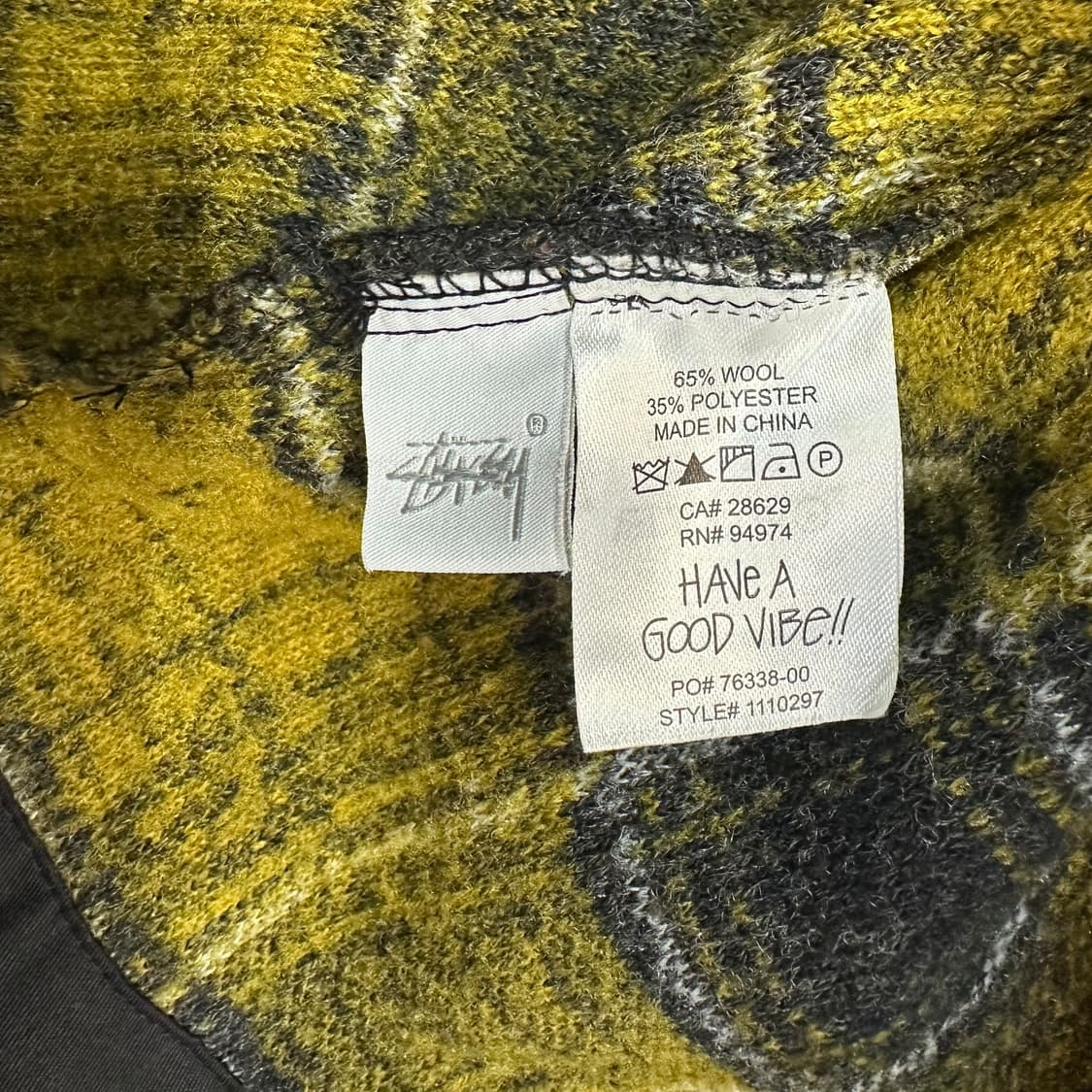 스투시 울 체크 자켓 상품이미지5