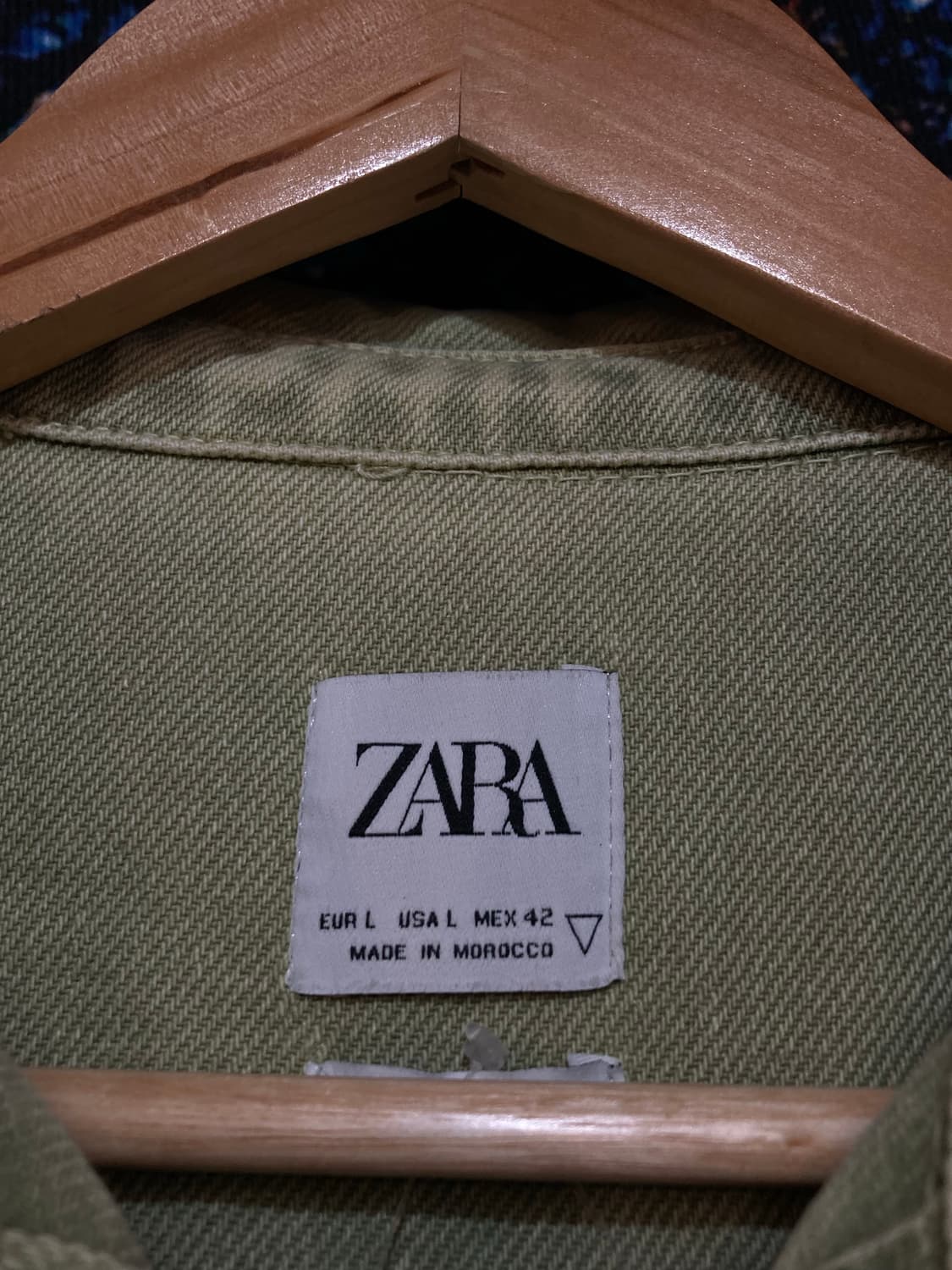 ⚜️ZARA(자라) 릴렉스핏 토프 그레이 워싱 데님 셔츠 재킷 상품이미지4