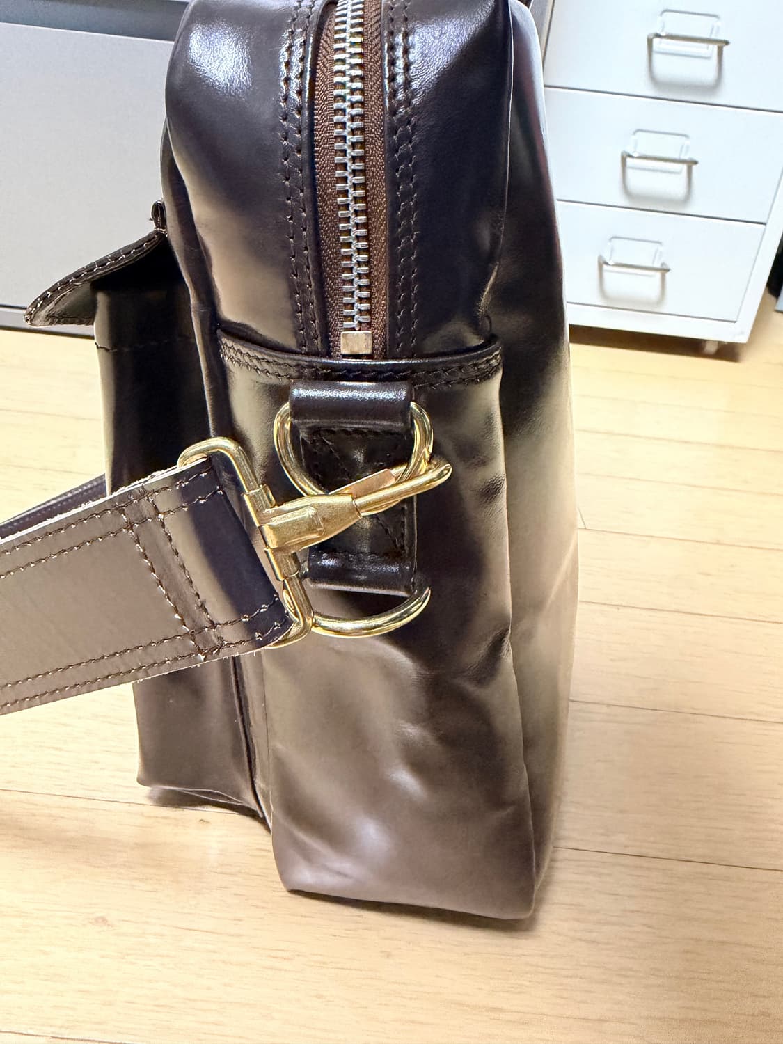 엠비스 A2 브리프케이스 브라운 16인치 상품이미지6