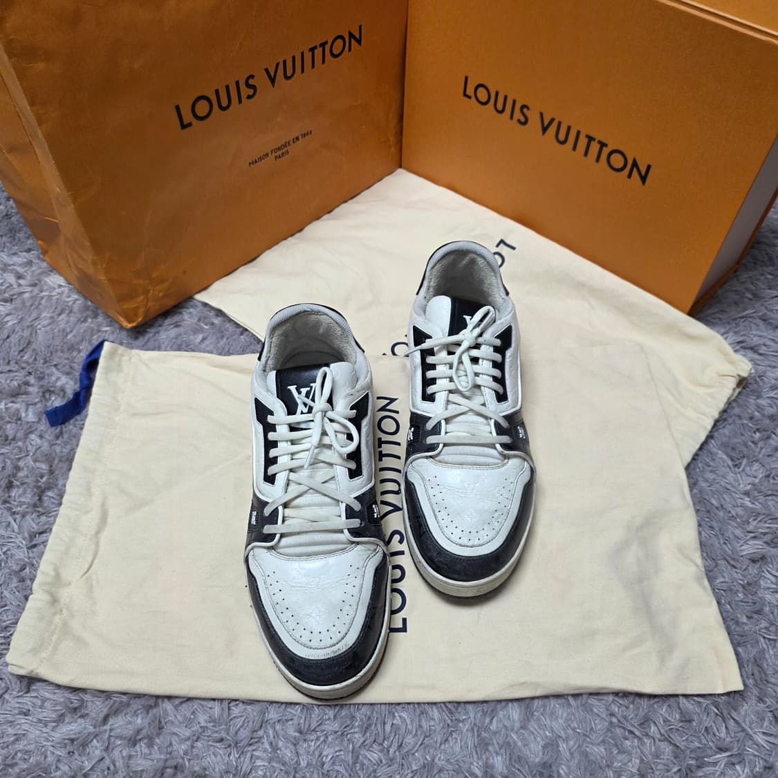 {클로젯}[6.5]루이비통 LV 트레이너 #54 스니커즈 블랙 상품이미지7