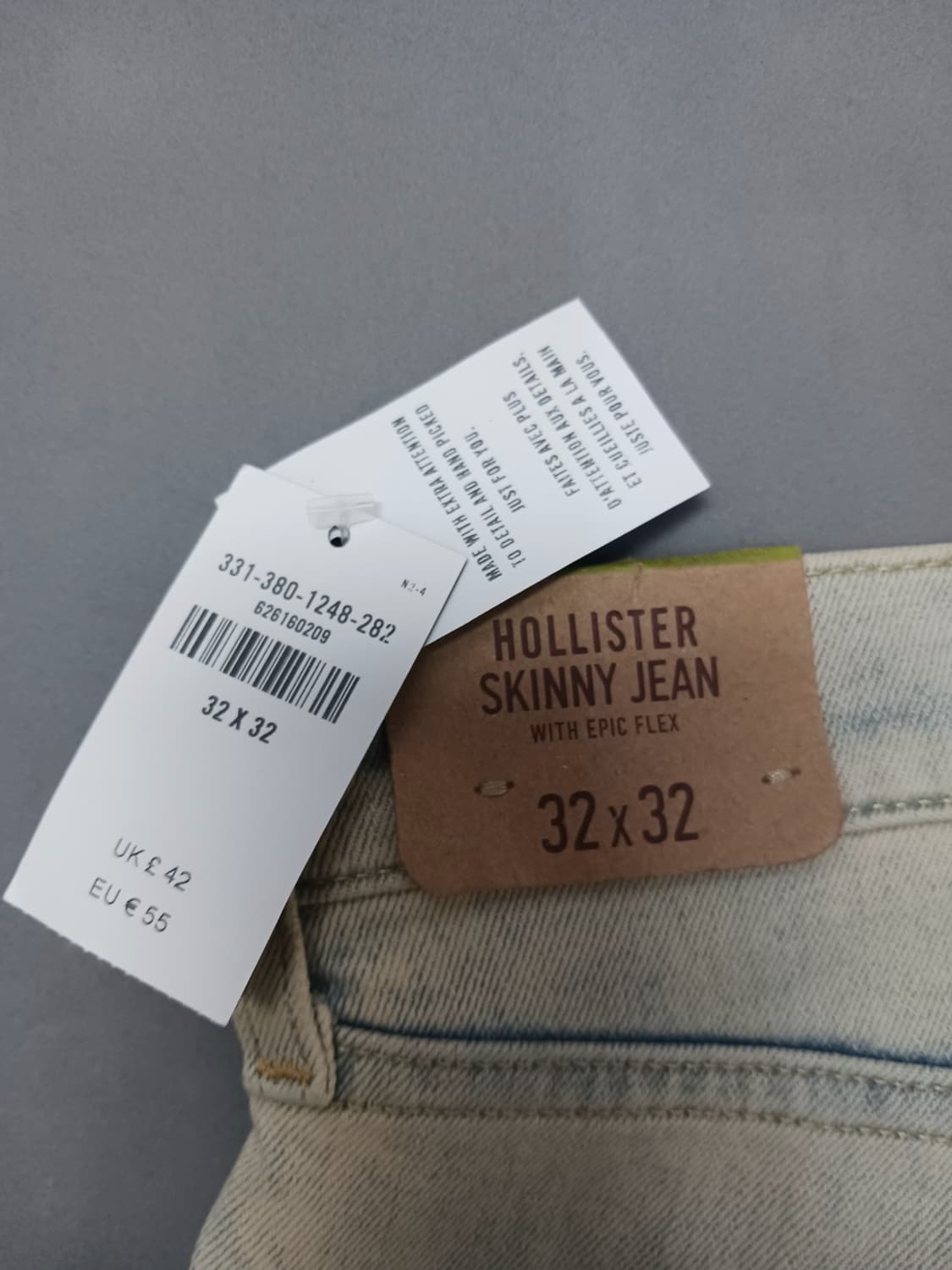 새제품 [32] 홀리스터 빈티지 아이스 워싱 스키니진 청바지 상품이미지10