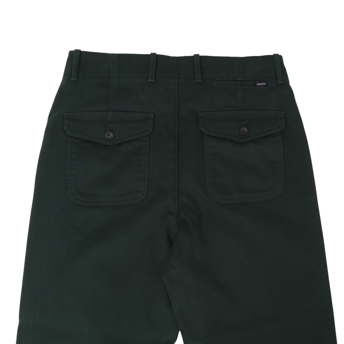 라코스테 다크 카키 텍스처드 코튼 팬츠 상품이미지5