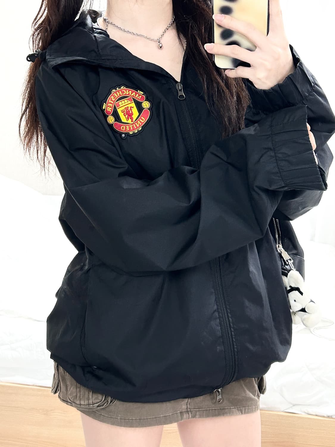 나이키 맨유 투웨이 블랙 바람막이 상품이미지1