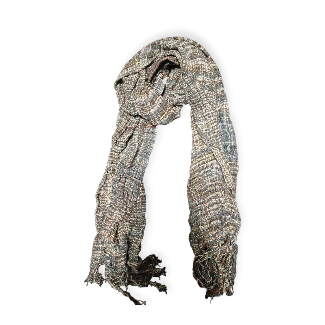 청록 오픈 위브 스카프 상품이미지1