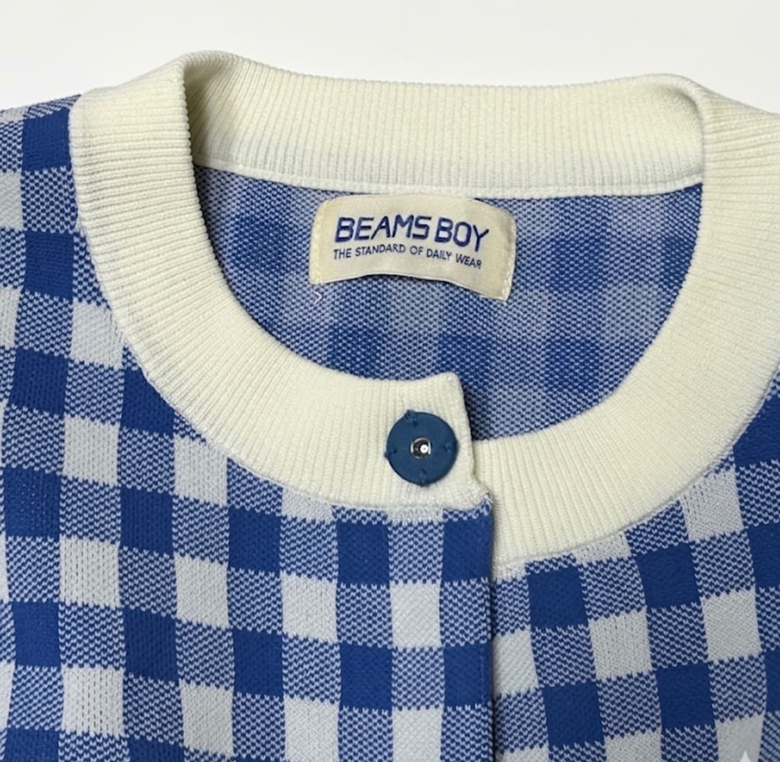 BEAMSBOY 깅엄체크 가디건 상품이미지8