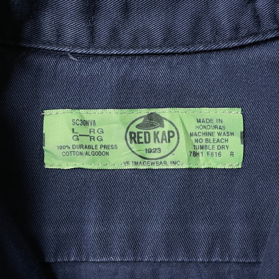 REDKAP 레드캡 빈티지 네이비 코튼 워크 셔츠 A00671 상품이미지9