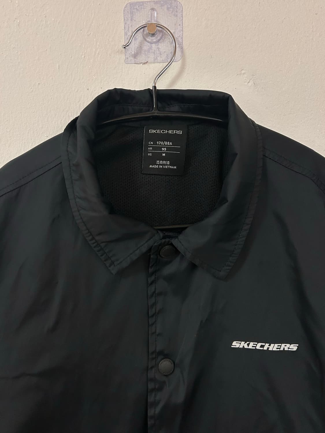 스케쳐스 블랙 코치 자켓 XL 상품이미지2