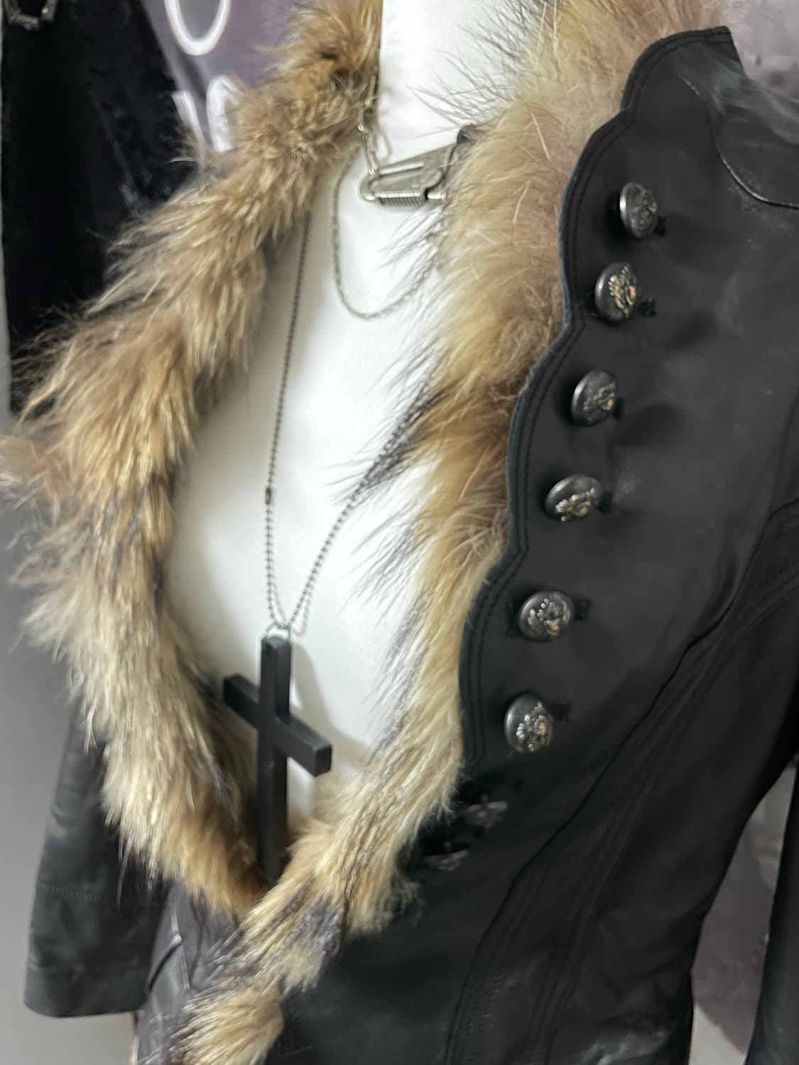 빈티지대장급 리얼레더퍼자켓 락시크다크웨어펑크히피니혼진오네갸루그런지페어리 상품이미지5