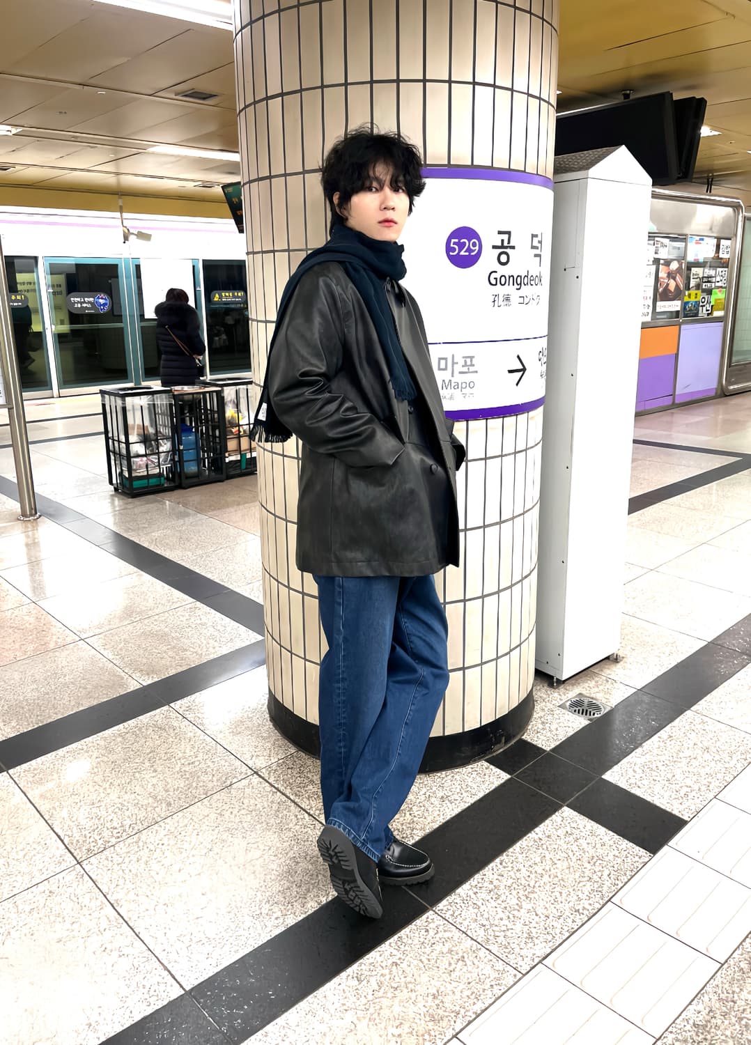 비슬로우 레더 코트 자켓 L 상품이미지4