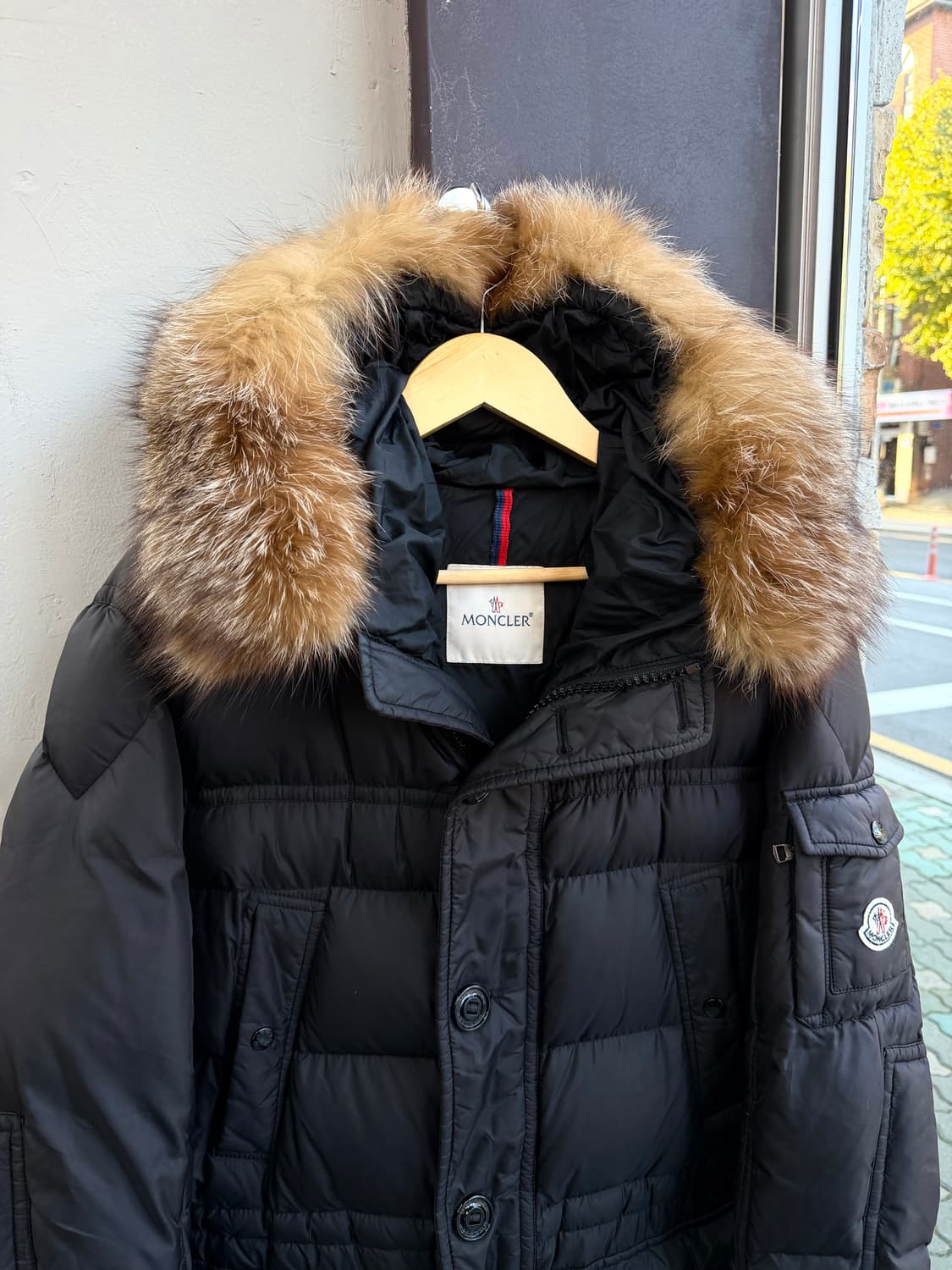 100~105/ 몽클레어 아프톤 퍼 구스다운 롱패딩 상품이미지4