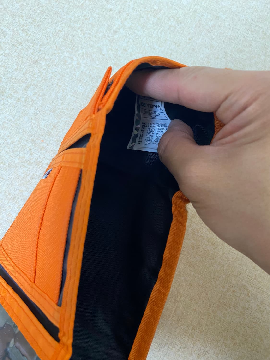 칼하트 오렌지 3단 지갑 상품이미지4