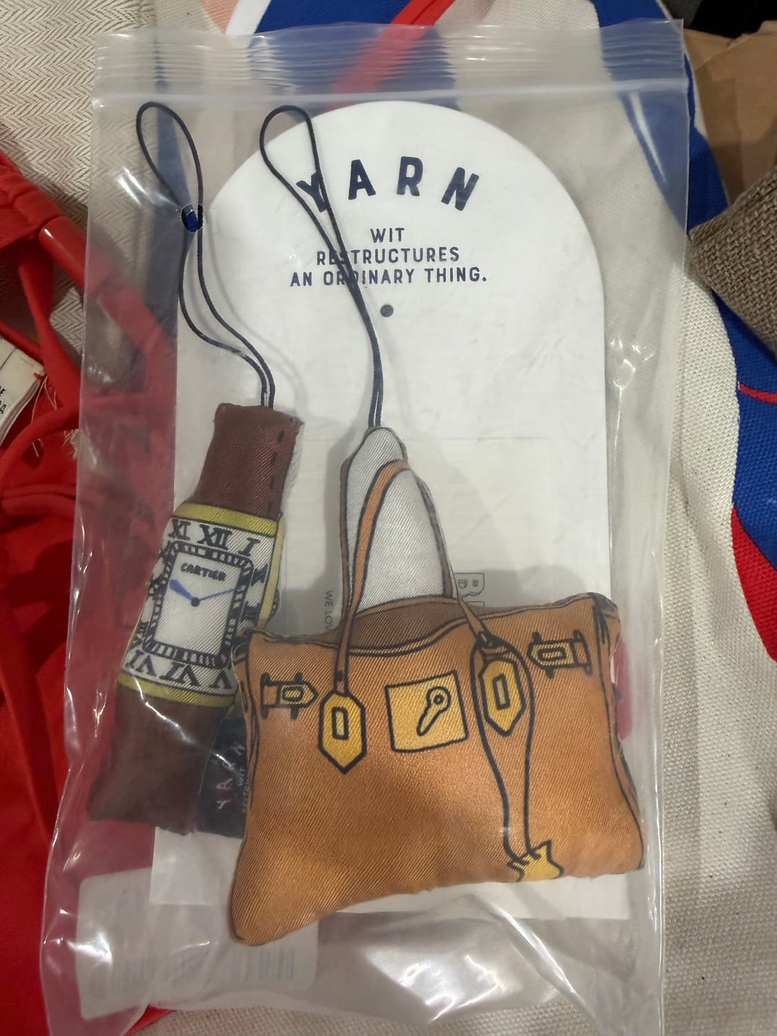 스튜디오 얀 실크 시계 버킷백 키링 상품이미지1