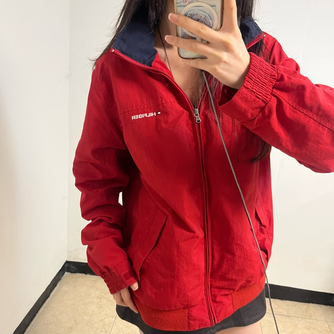 Tommy Hilfiger Red Windbreaker 상품이미지2