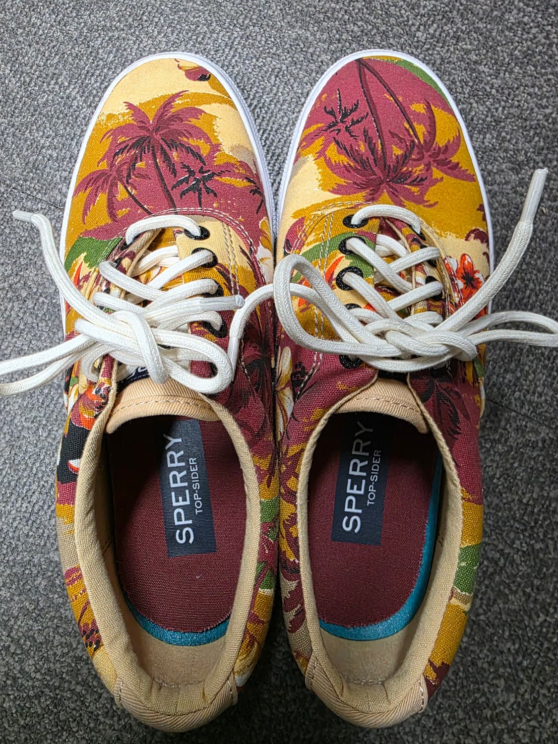 [260] 스페리 탑사이더 야자수 패턴 캔버스화 스니커즈 상품이미지4
