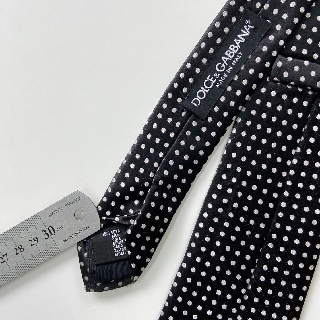 돌체 앤 가바나 (D&G) 명품 정품 블랙 넥타이 상품이미지6