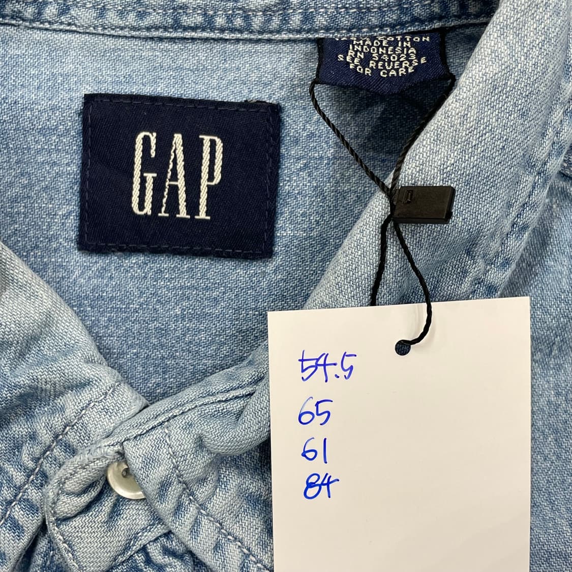 (L) 90s Gap 올드 갭 데님 셔츠 상품이미지8