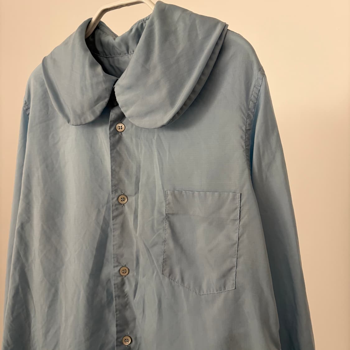 Big Collar Blue Blouse 상품이미지5