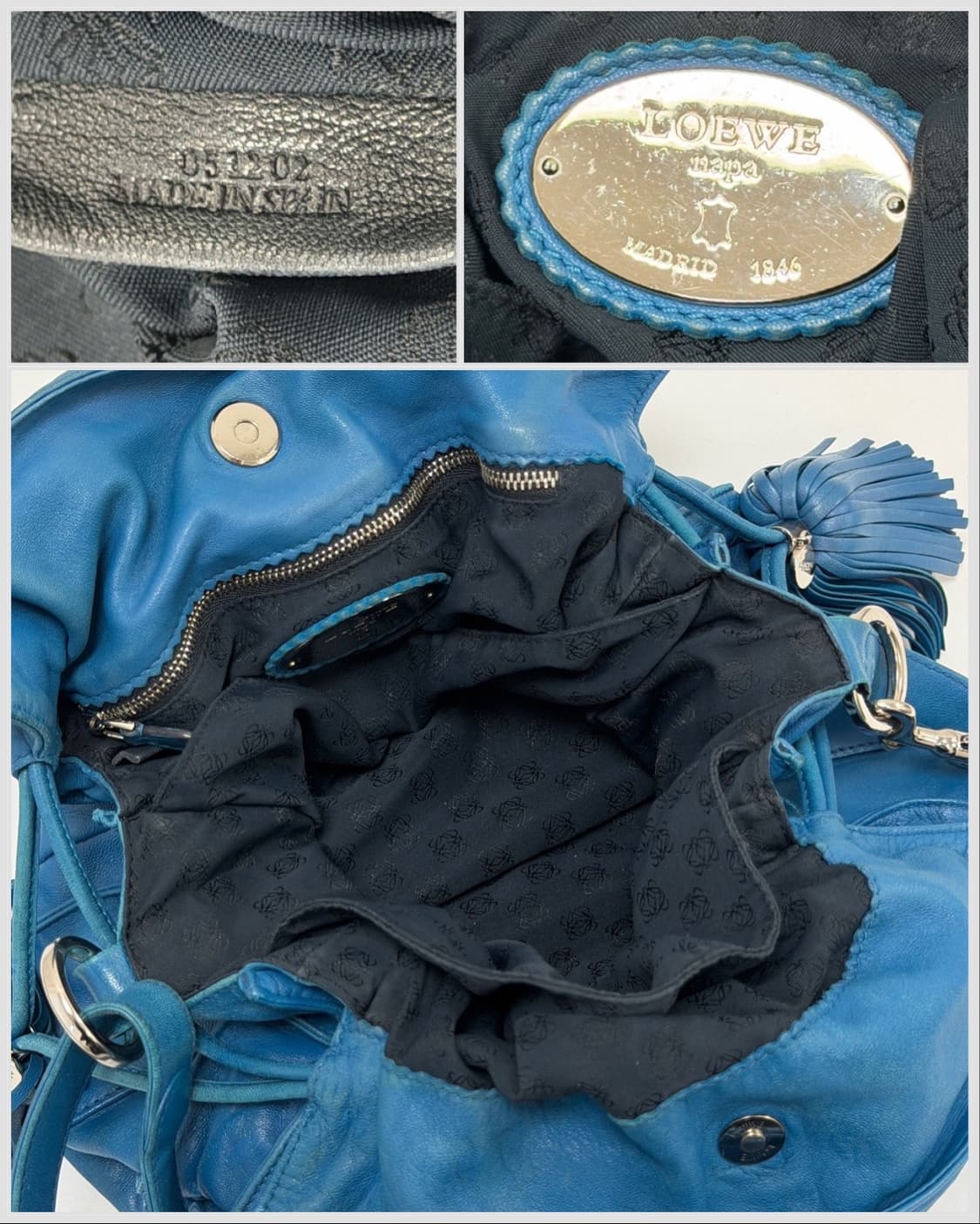 로에베 나파 레더 플라멩코 드로우스트링 숄더백 상품이미지10