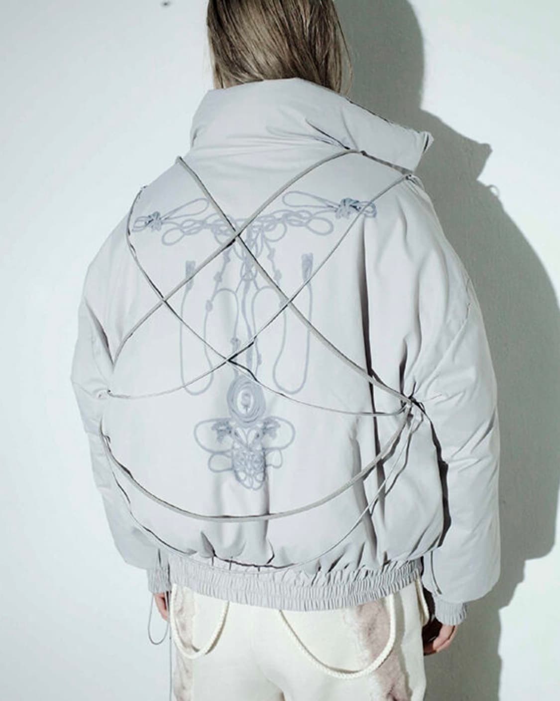 오호스 리버시블 패딩 그레이 상품이미지7