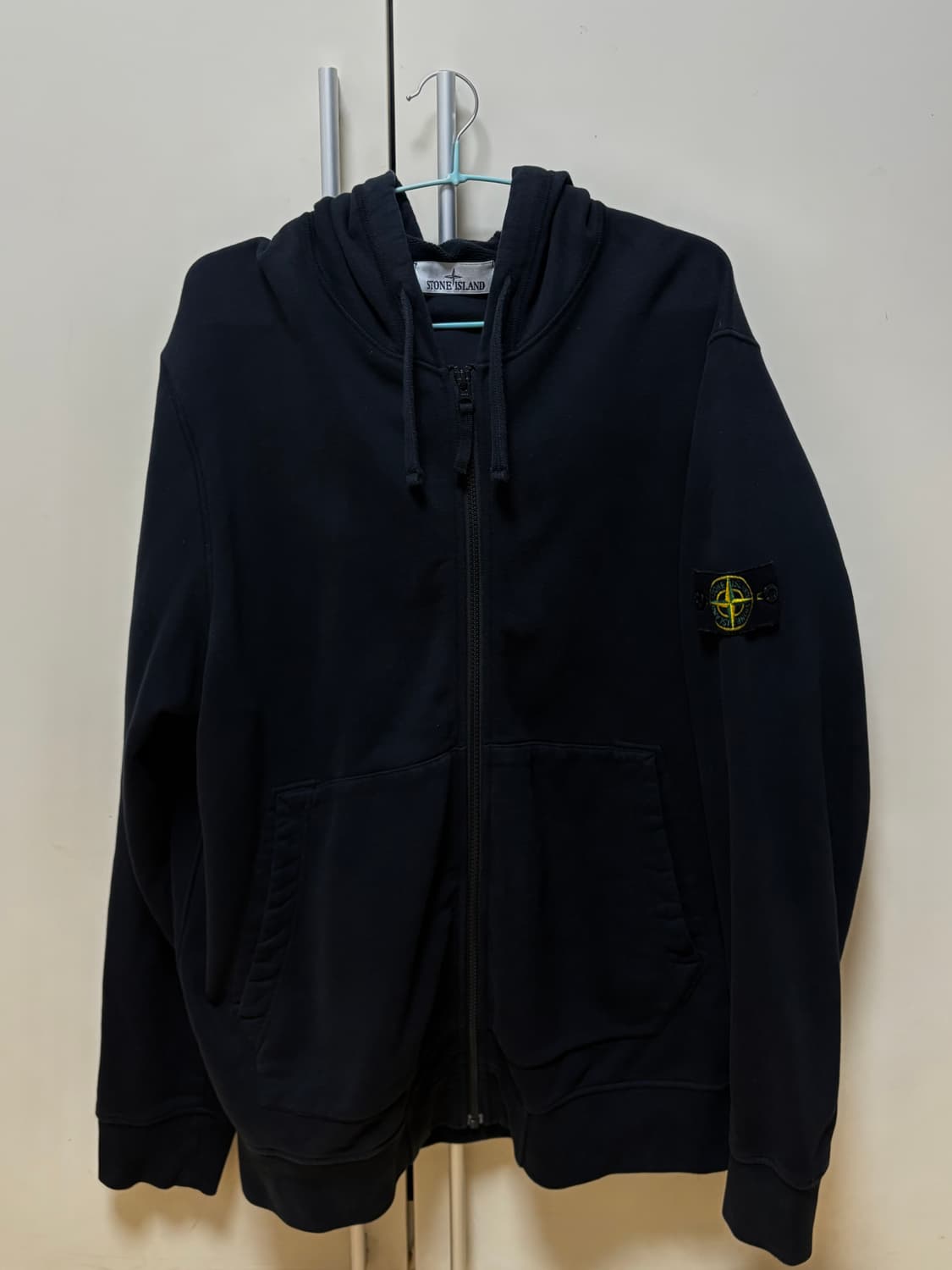 [XL] 스톤아일랜드 후드집업 블랙 상품이미지1